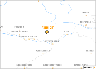 map of Šumiac