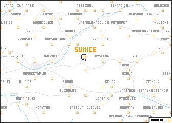 map of Šumice