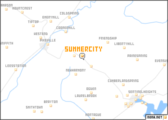 map of Summer City