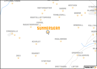 map of Summerdean