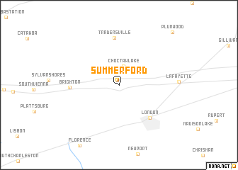 map of Summerford