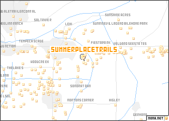 map of Summer Place Trails