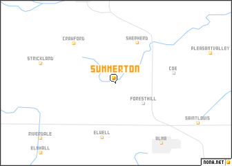 map of Summerton