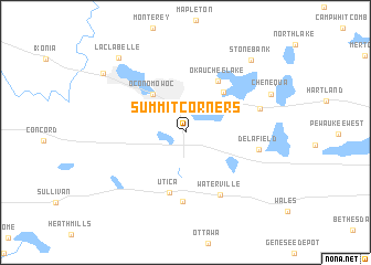 map of Summit Corners