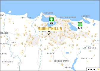 map of Summit Hills