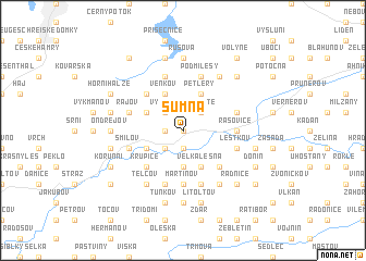 map of Šumná