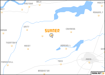 map of Sumner