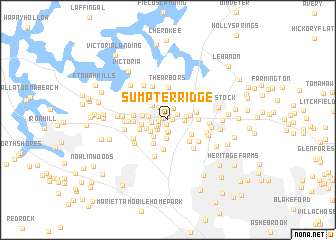 map of Sumpter Ridge