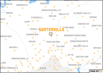 map of Sumter Hills