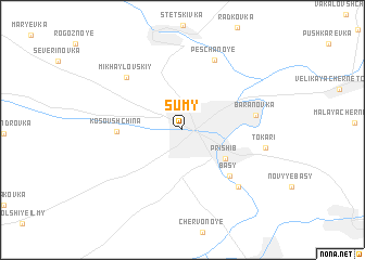 map of Sumy