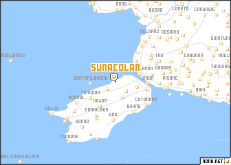 map of Sunacolan