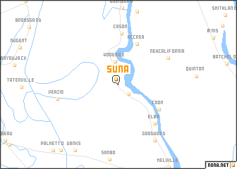 map of Suna