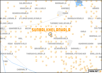 map of Sunbal Khelānwāla