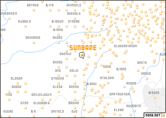 map of Sunbare