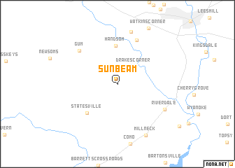 map of Sunbeam