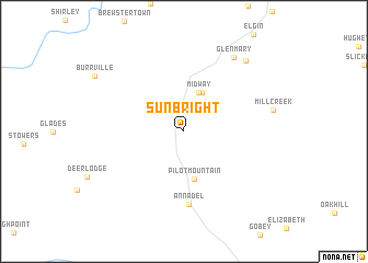 map of Sunbright