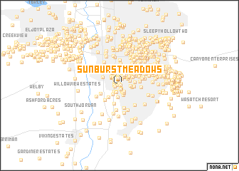 map of Sunburst Meadows