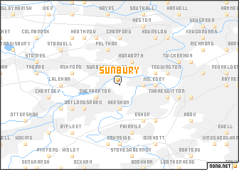 map of Sunbury