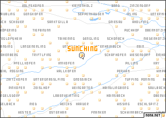 map of Sünching