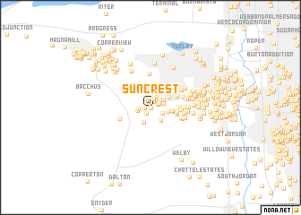 map of Suncrest