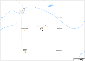 map of Sundal