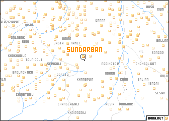 map of Sundar Ban