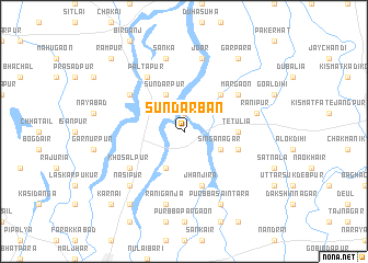 map of Sundarban