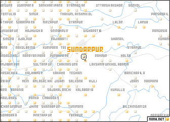 map of Sundarpur