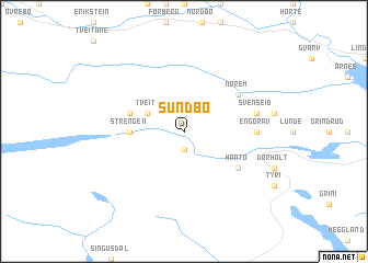 map of Sundbø