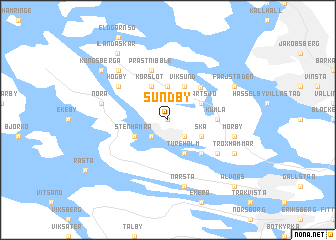 map of Sundby