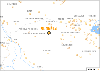 map of Šundelji