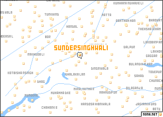 map of Sunder Singhwāli