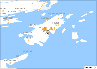 map of Sundet