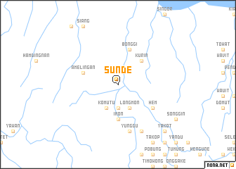 map of Sunde