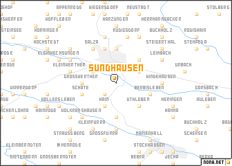 map of Sundhausen