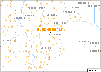 map of Sūndheewāla