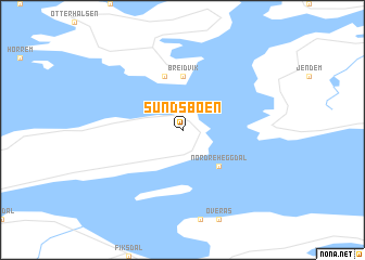 map of Sundsbøen