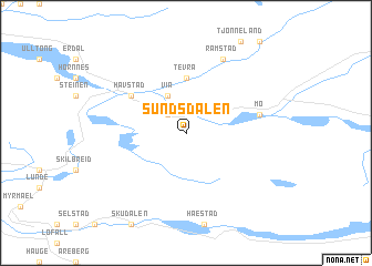 map of Sundsdalen