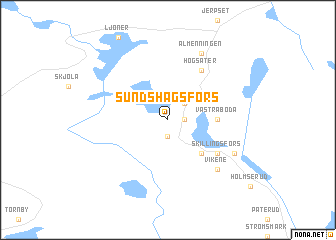 map of Sundshagsfors