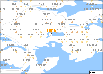 map of Sund