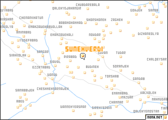 map of Sūneh Verdī