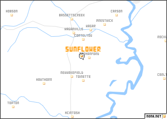 map of Sunflower