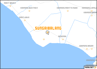 map of Sungai Balang