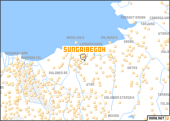 map of Sungaibegoh