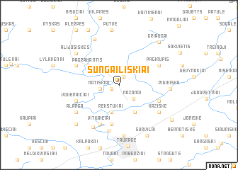 map of Sungailiškiai