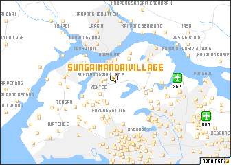 map of Sungai Mandai Village