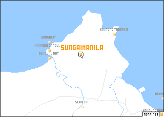 map of Sungai Manila