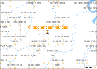 map of Sungai Merang Bazaar