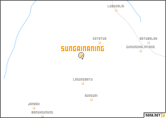 map of Sungainaning