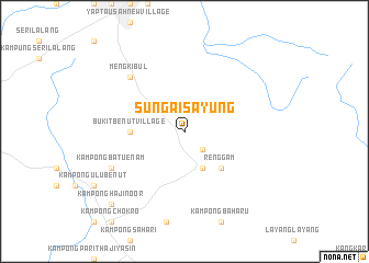 map of Sungai Sayung
